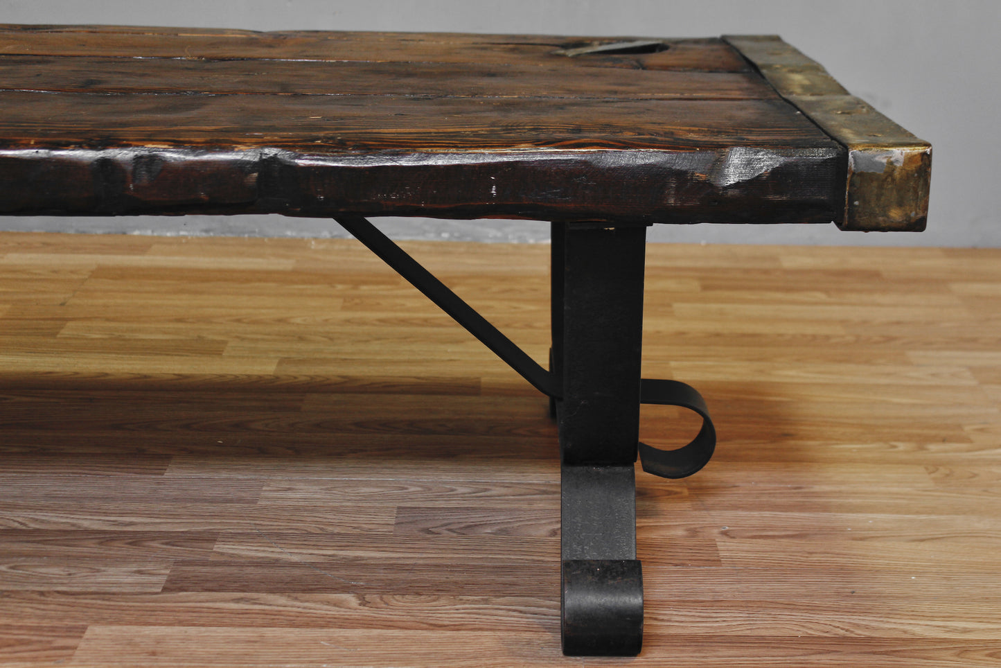 Large Ship Hatch & Iron Coffee Table - ONLINE ONLY