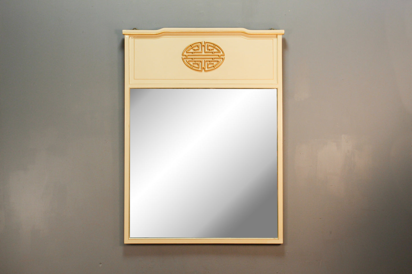 Chinoiserie-Style Laquered Wall Mirror