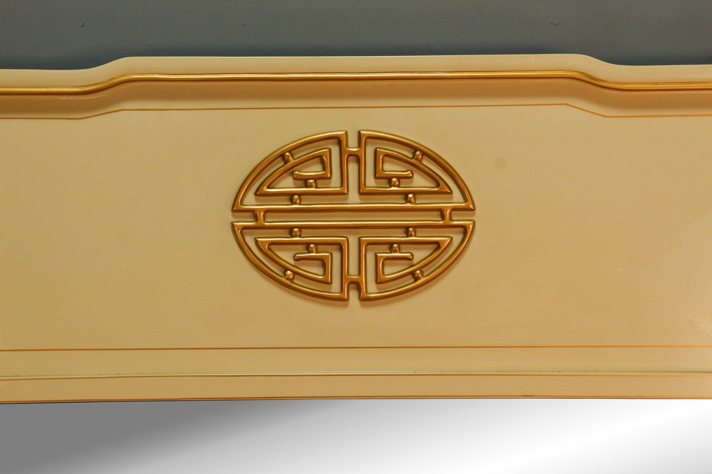 Chinoiserie-Style Laquered Wall Mirror