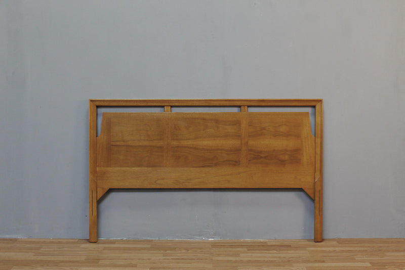 Mid Century Walnut Cutouts Full Headboard - ONLINE ONLY