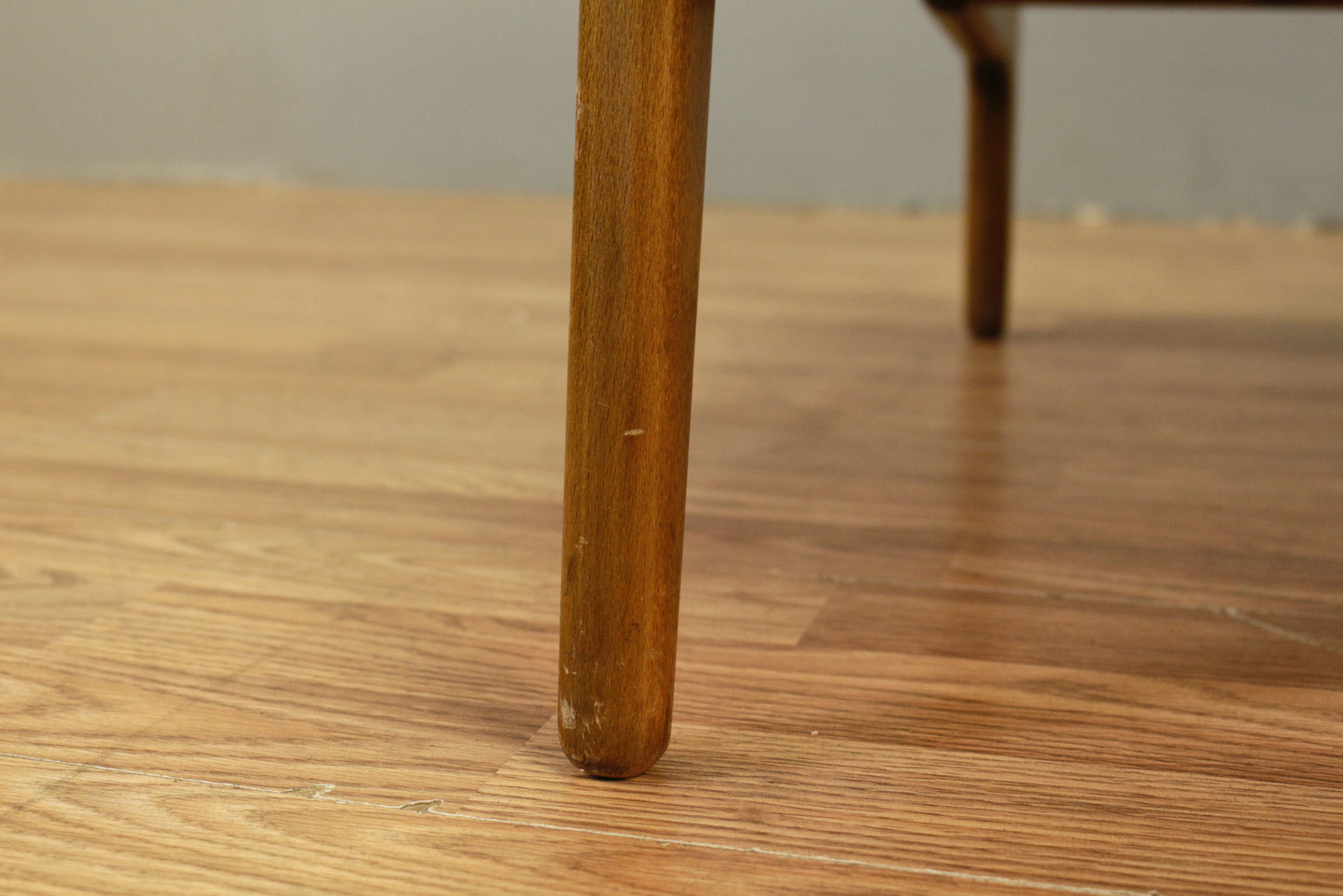 Mid Century Walnut & Yellow Lounge Chair