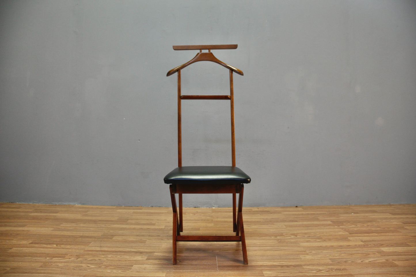 Mid Century Walnut Valet Chair