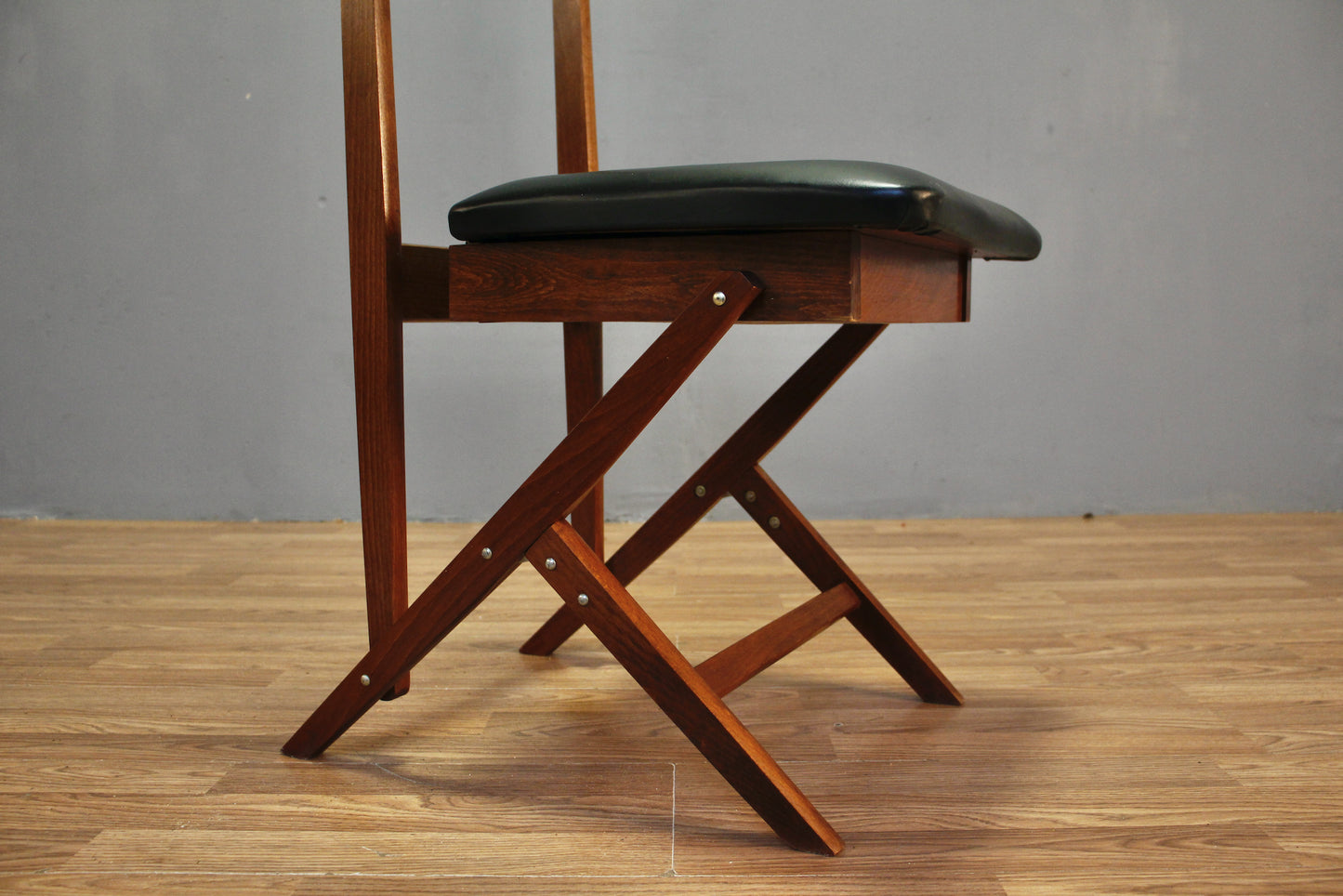 Mid Century Walnut Valet Chair