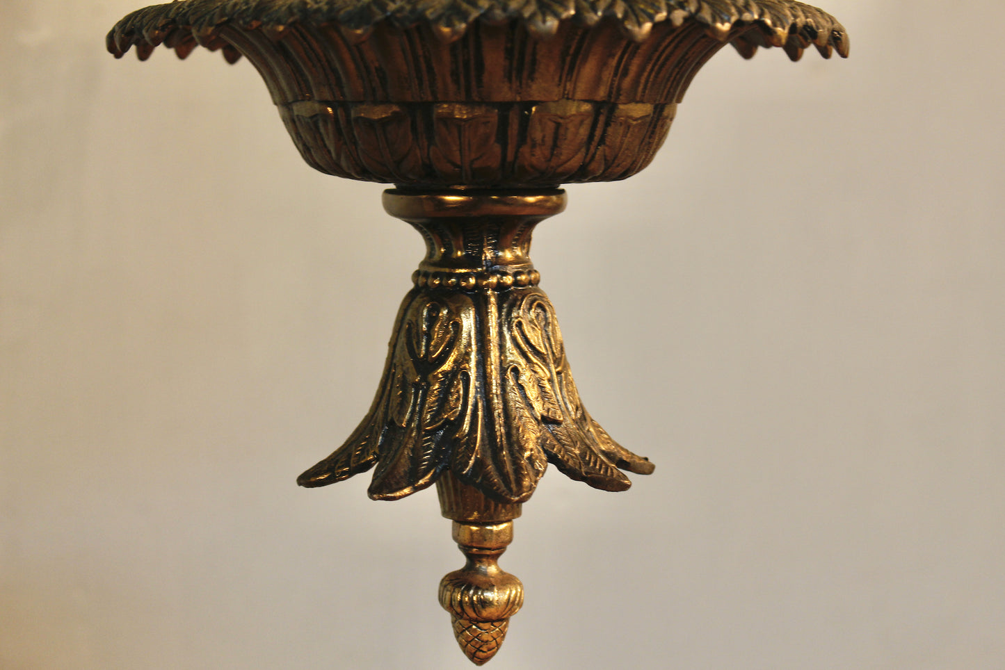 Moroccan Brass Floral Swag Lamp