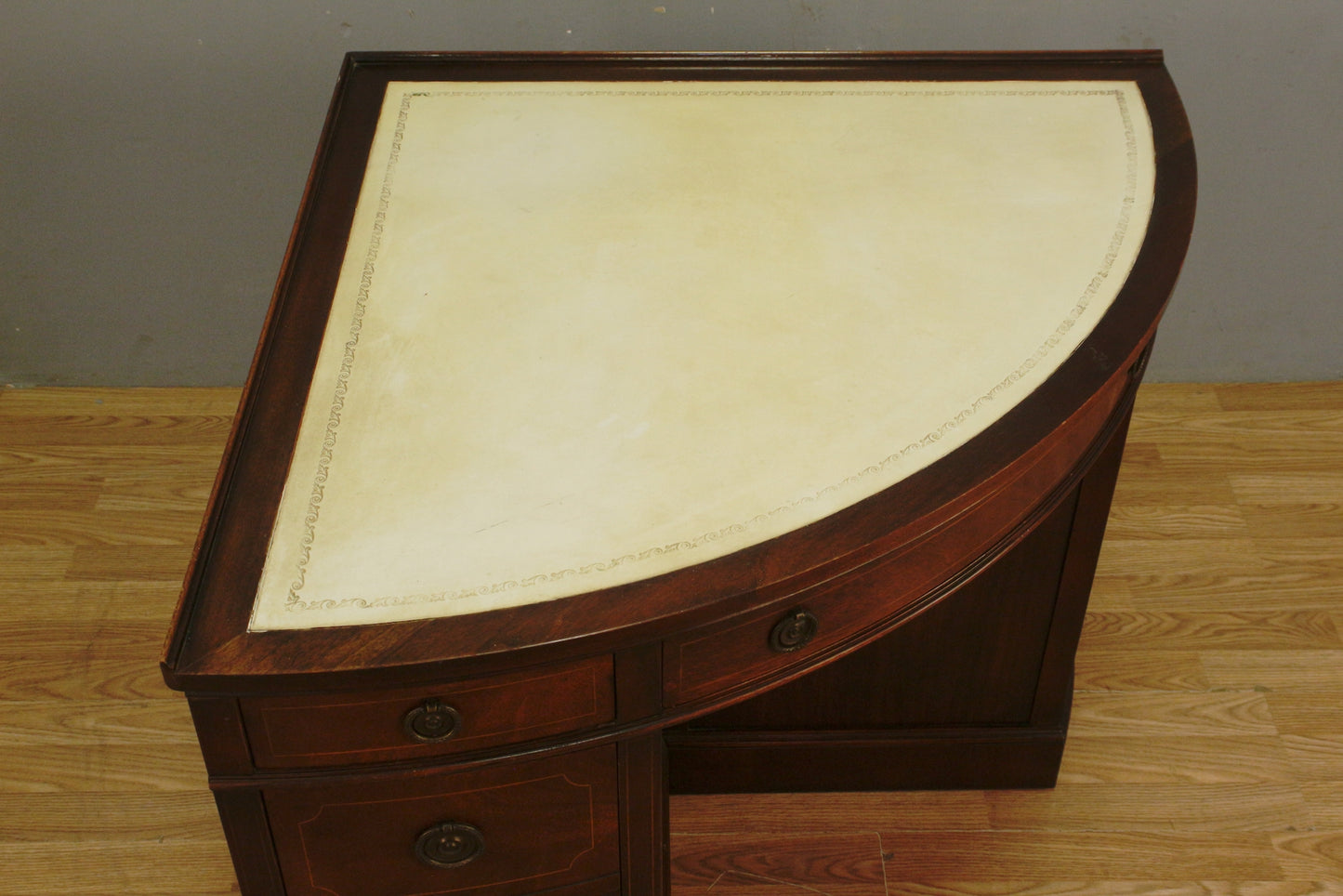 1940s Sligh Mahogany Corner Desk - ONLINE ONLY