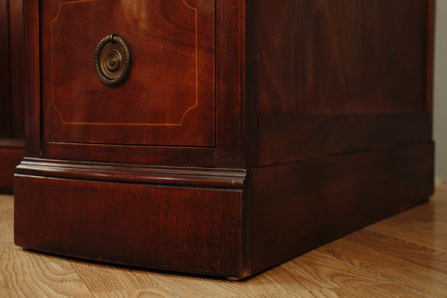 1940s Sligh Mahogany Corner Desk - ONLINE ONLY