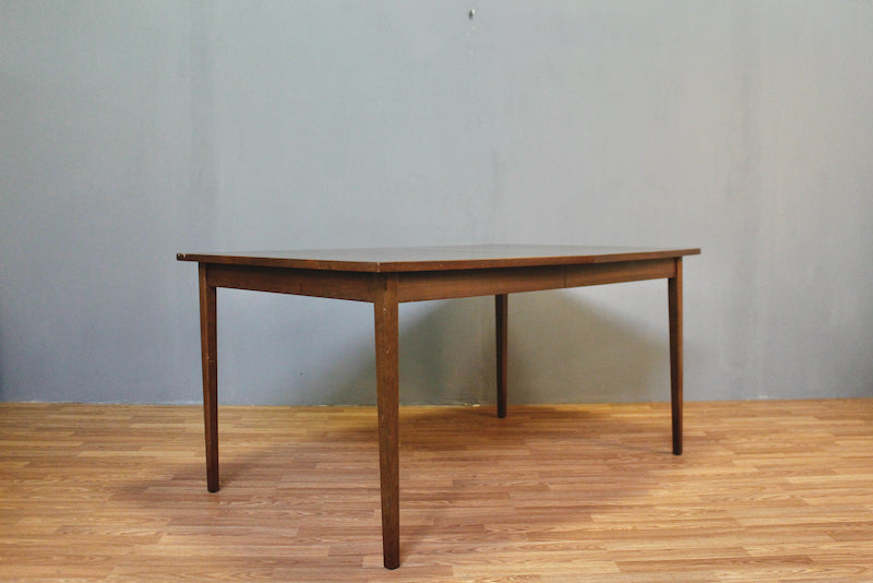 Walnut & Laminate Angular Dining Table - ONLINE ONLY
