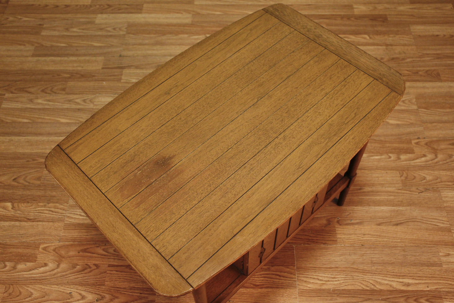 Mid Century Walnut 1-Door End Table