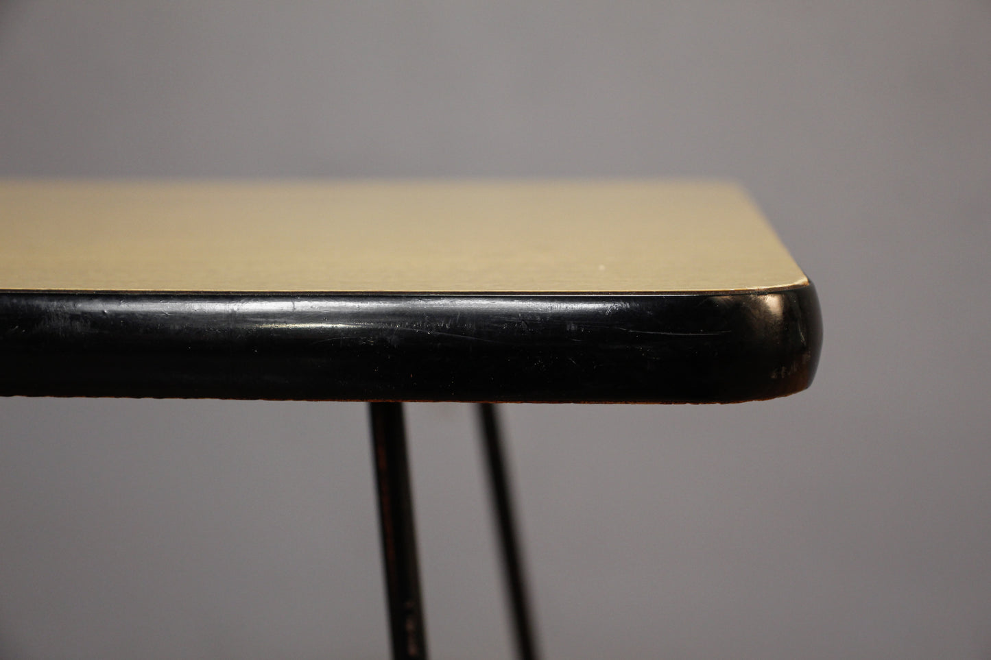 Atomic Wire & Laminate Caddy Side Table