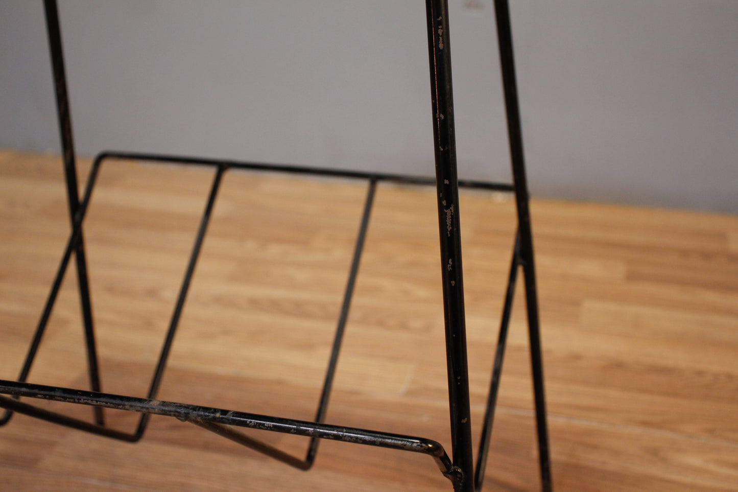 Atomic Wire & Laminate Caddy Side Table
