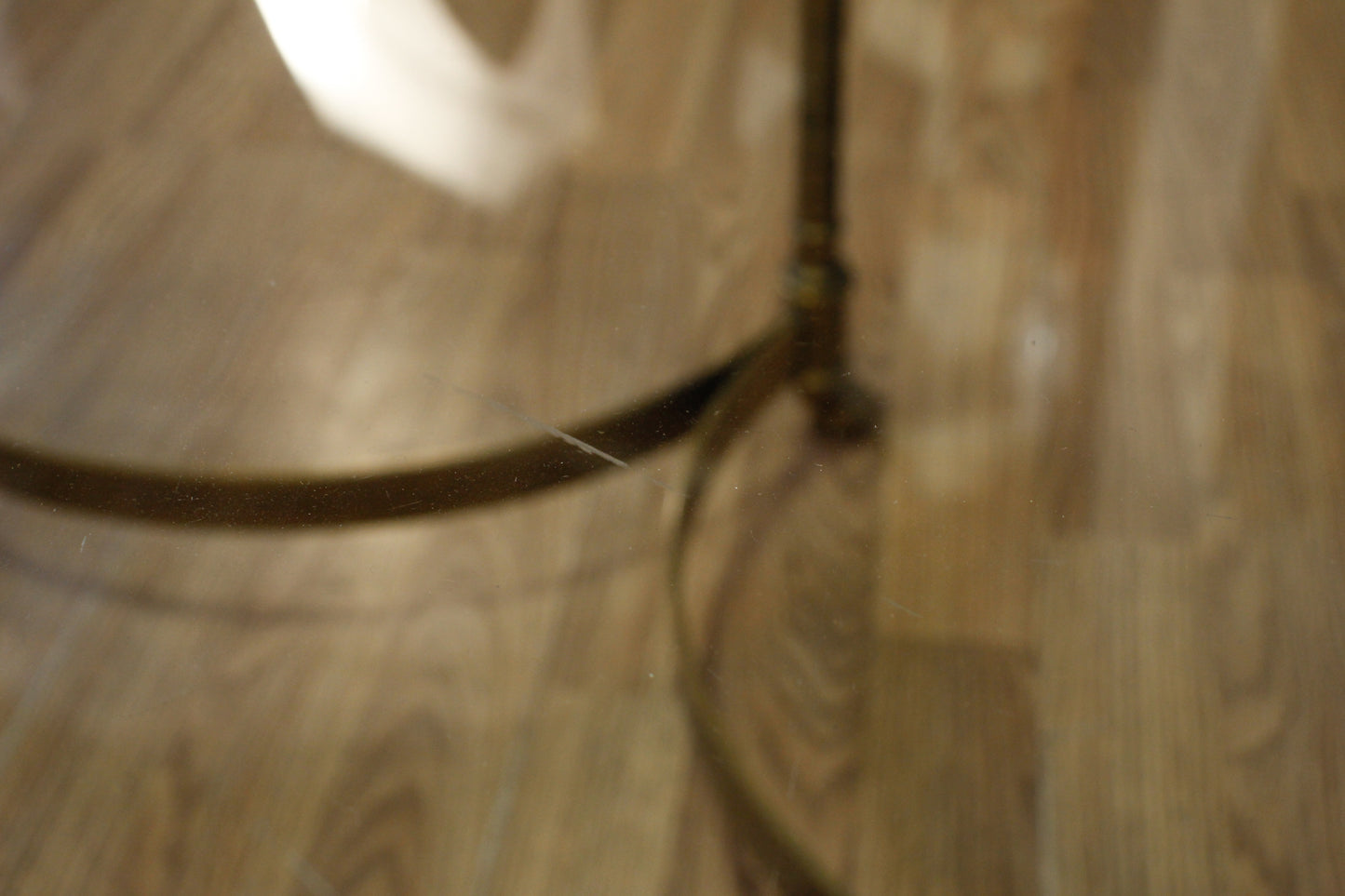 Large Hollywood Regency Glass & Brass Coffee Table - ONLINE ONLY