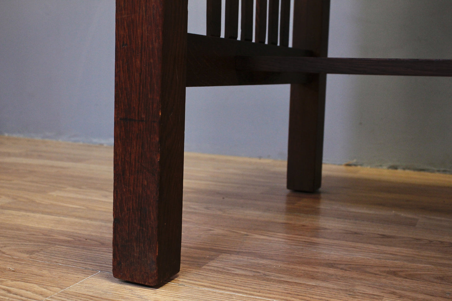 Arts & Crafts Dark Oak 1-Drawer Desk