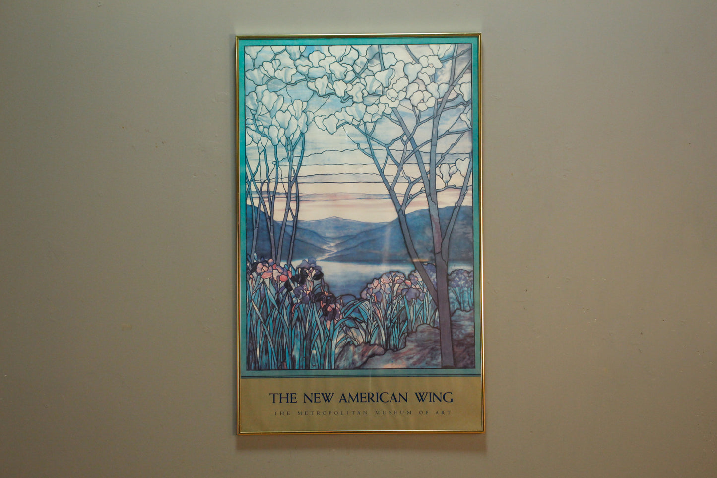 Large "Magnolia and Irises" Tiffany Museum Print