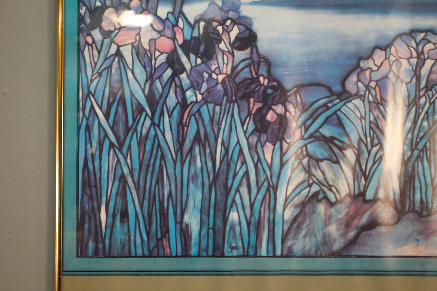 Large "Magnolia and Irises" Tiffany Museum Print