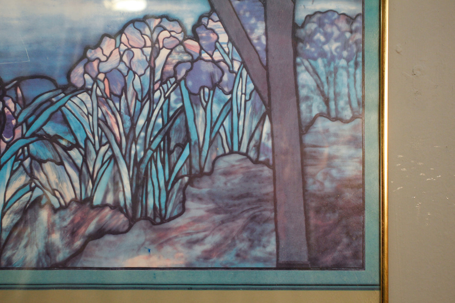 Large "Magnolia and Irises" Tiffany Museum Print