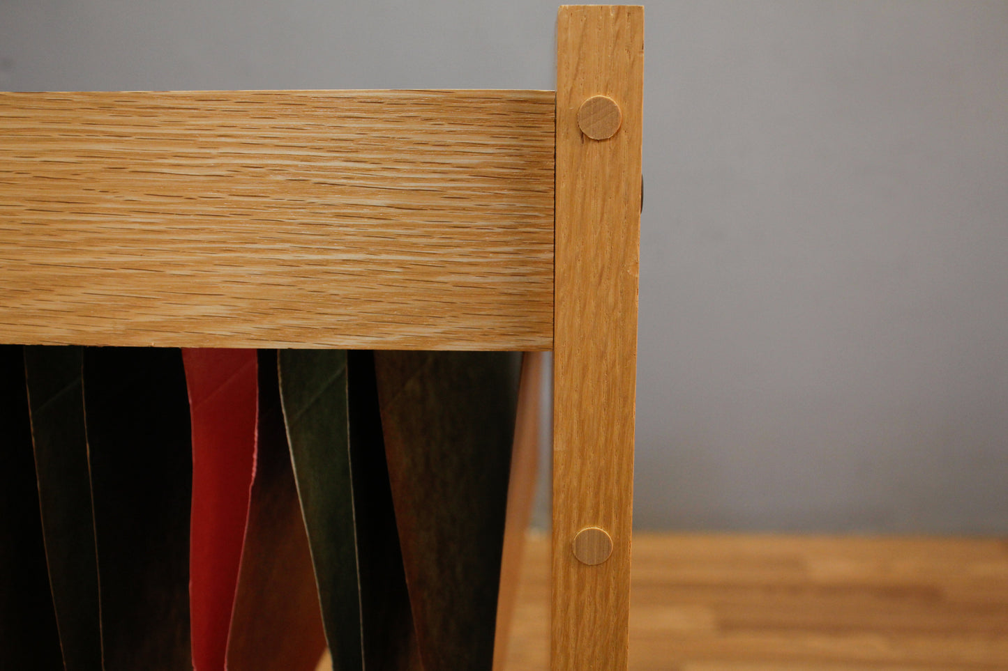 Danish Blonde Teak File Trolley