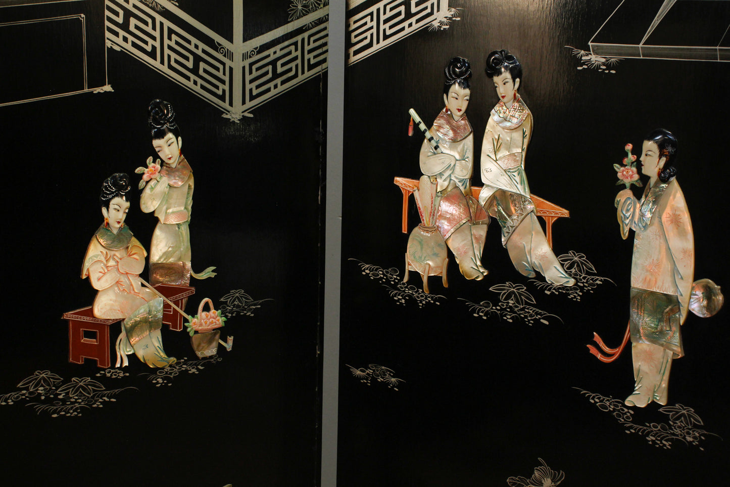 Japanese 4-Panel Folding Room Divider