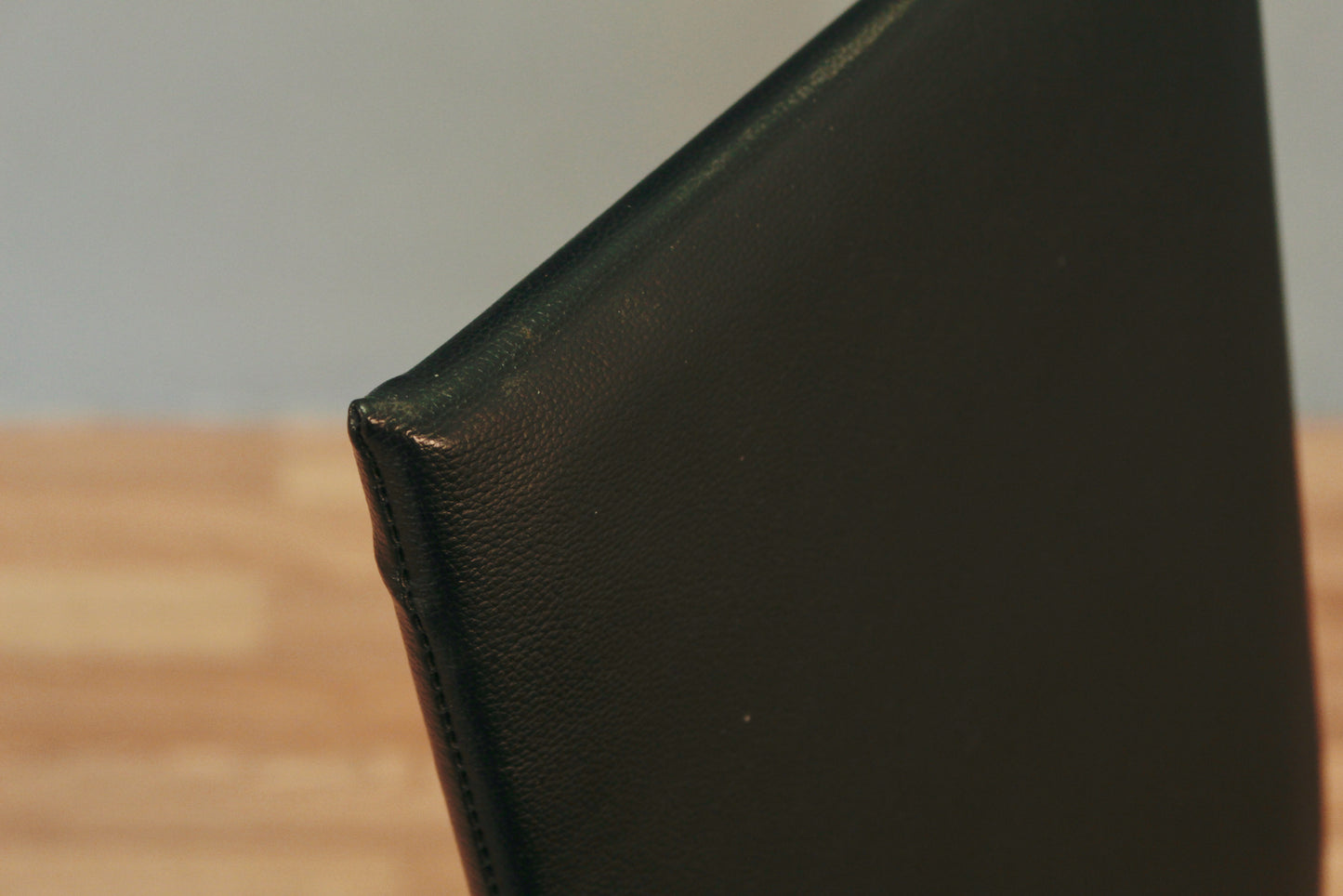 Modern Black Vinyl Side Chair