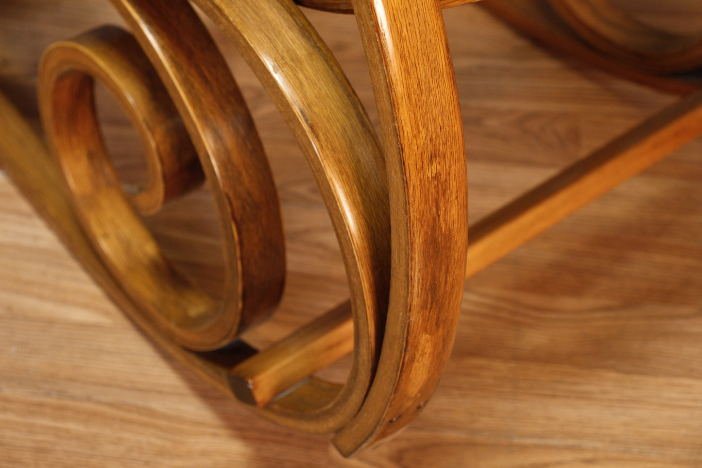 Thonet-Style Cane & Blonde Bentwood Rocking Chair - ONLINE ONLY