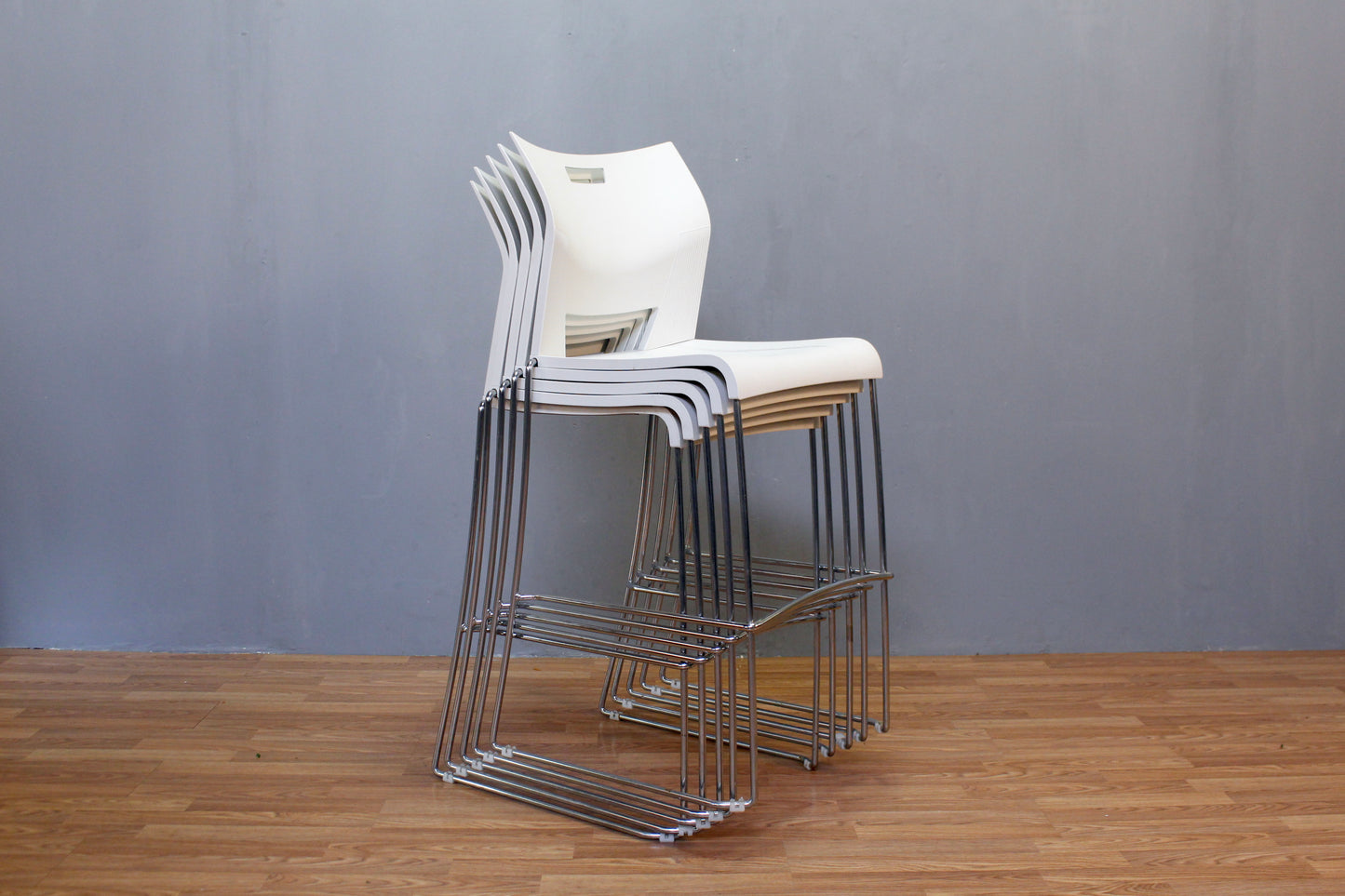 Contemporary Molded Plastic Bar Stool