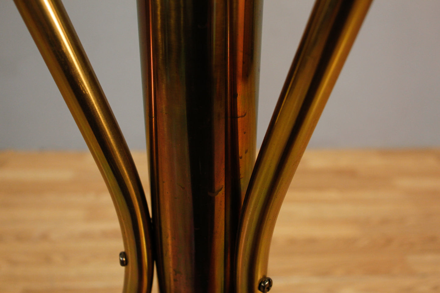 Hammered Brass Tulip Champagne Bucket