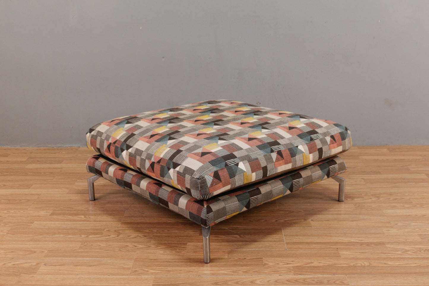 Large Contemporary Geometric Ottoman - ONLINE ONLY