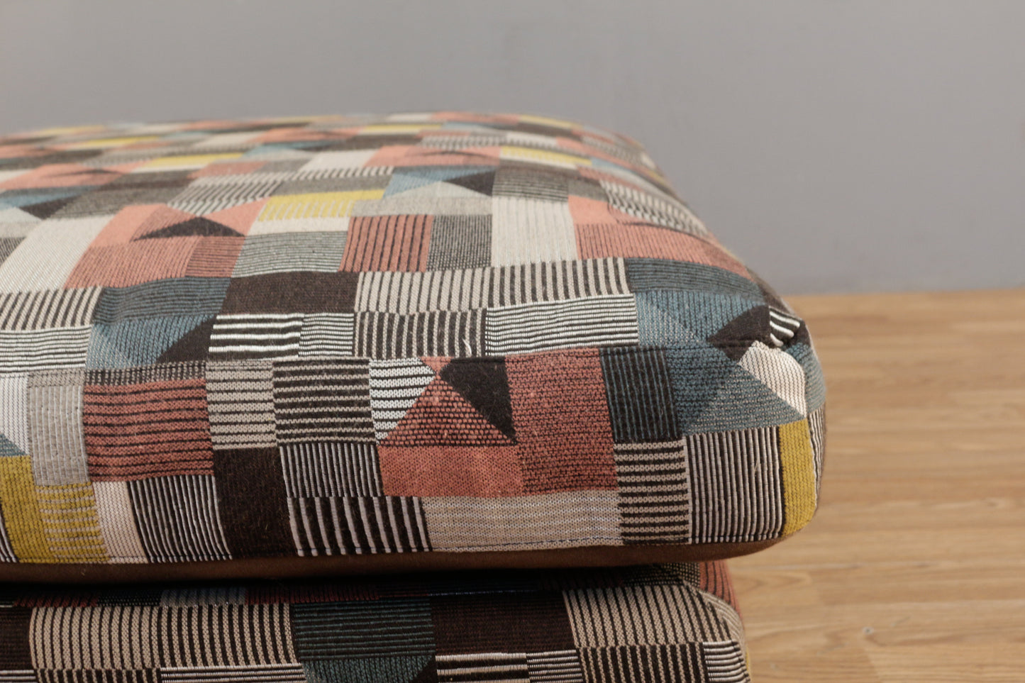 Large Contemporary Geometric Ottoman - ONLINE ONLY