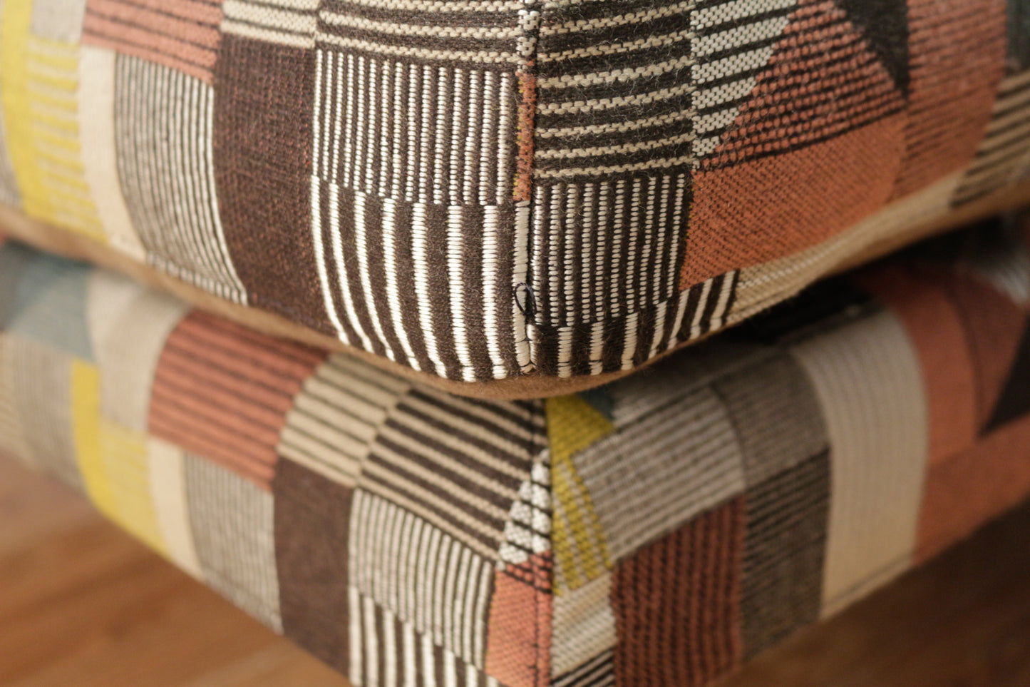 Large Contemporary Geometric Ottoman - ONLINE ONLY