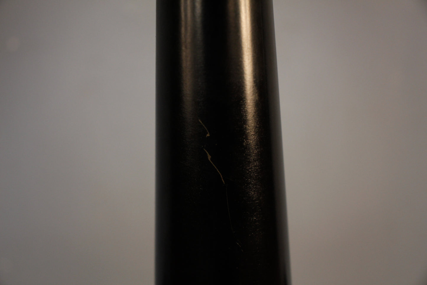 Tall Hollywood Regency Brass & Black Table Lamp