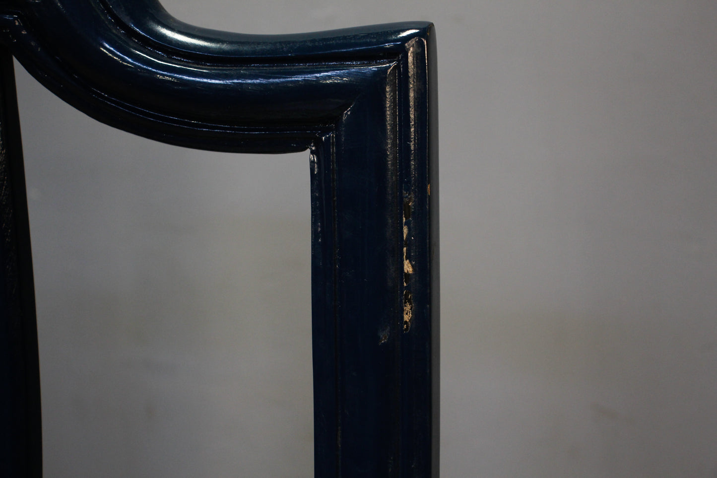 Hollywood Regency Navy & Ikat Side Chair