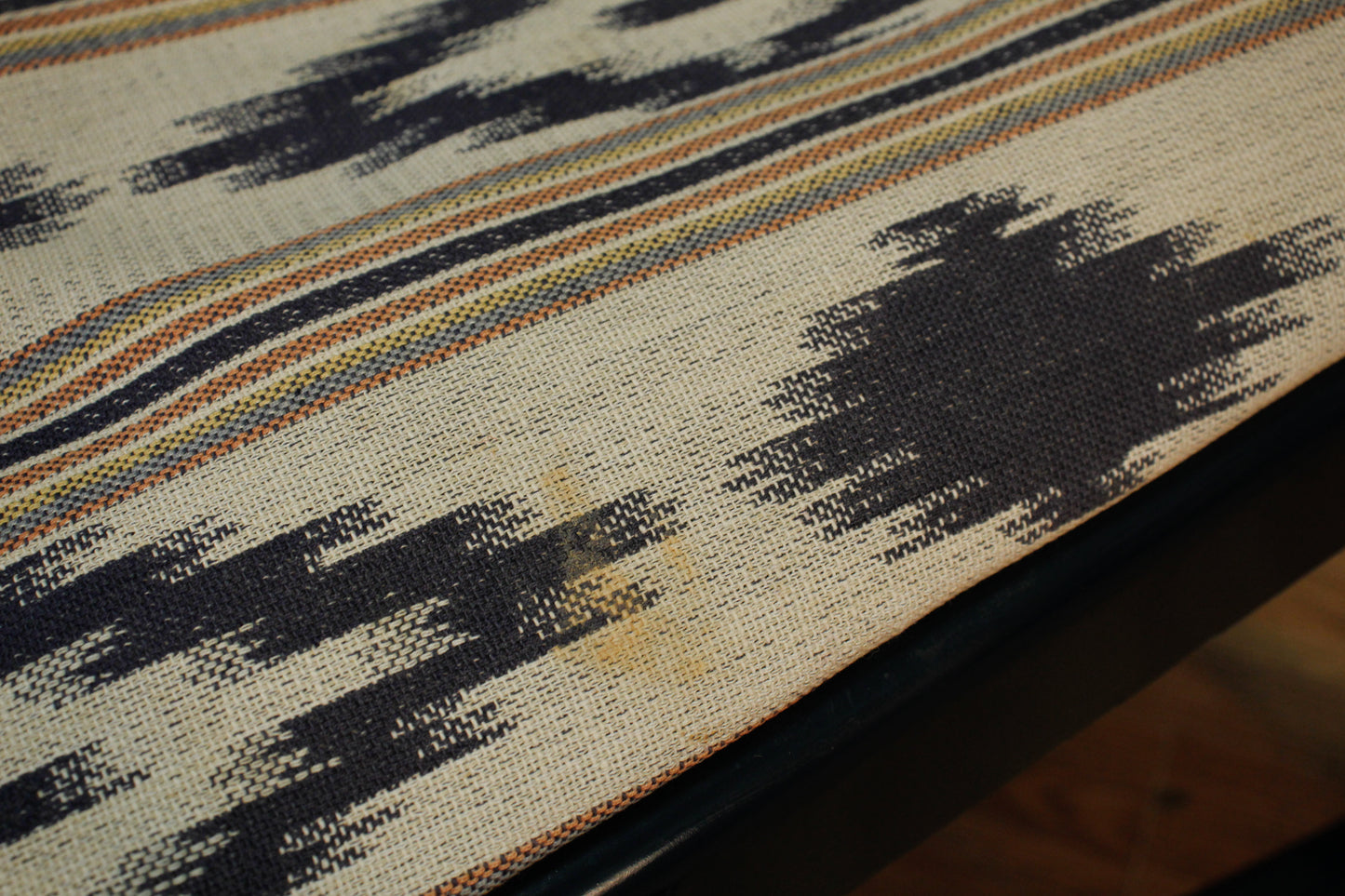 Hollywood Regency Navy & Ikat Side Chair