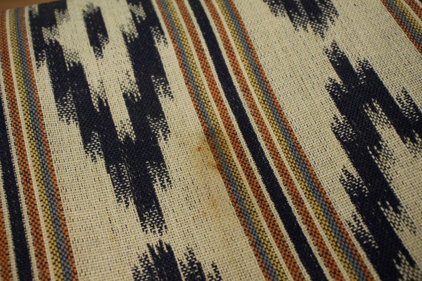 Hollywood Regency Navy & Ikat Armchair