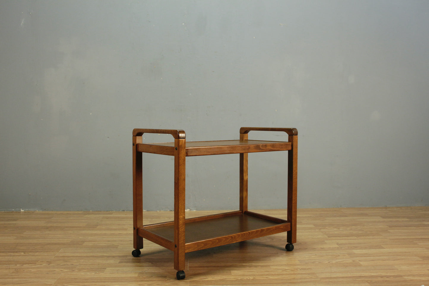 Walnut 2-Tier Cart