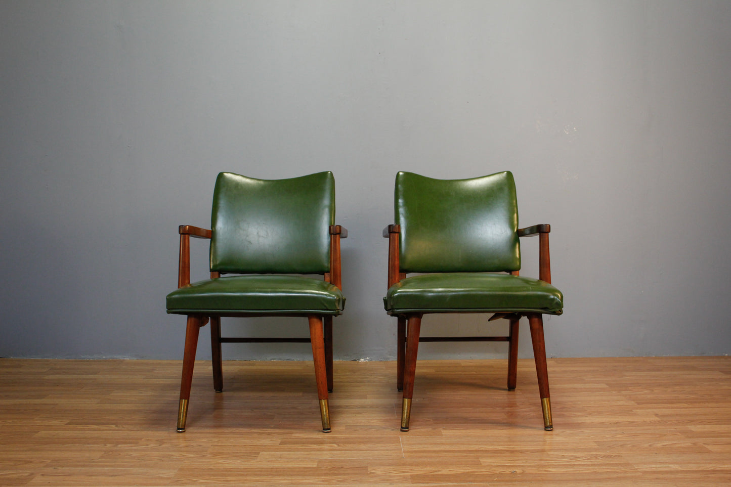 Neutral Stripe Tufted Club Chair - ONLINE ONLY