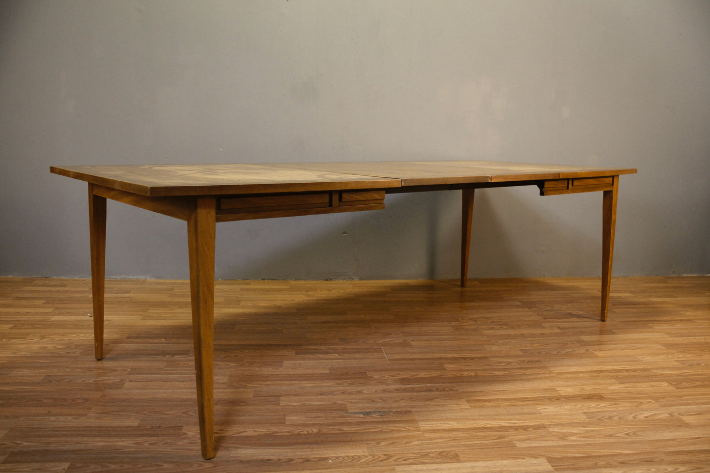 Speckled Walnut Dining Table with 2 Leaves - ONLINE ONLY