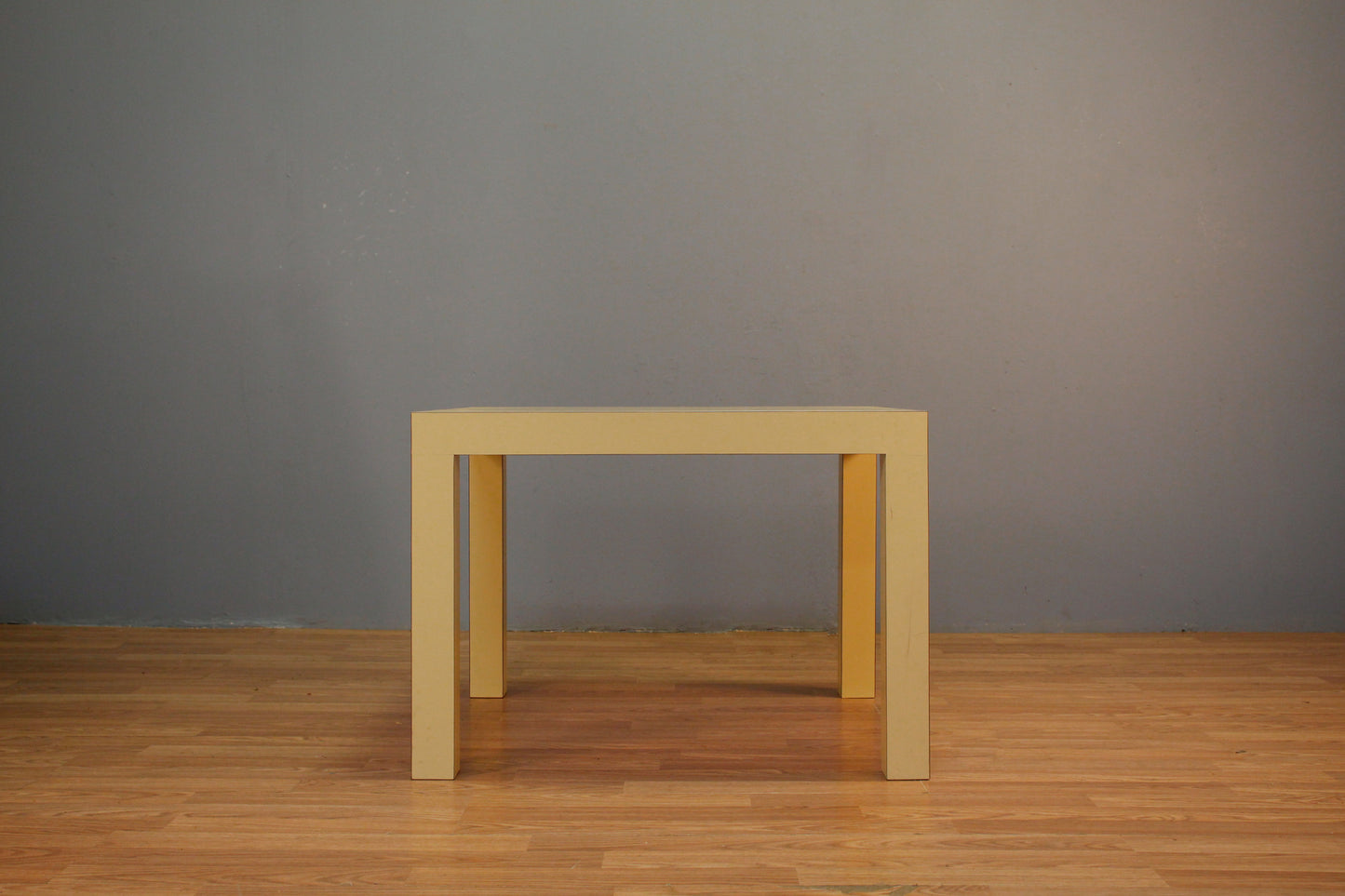 Square Butter Laminate Parsons Table - ONLINE ONLY