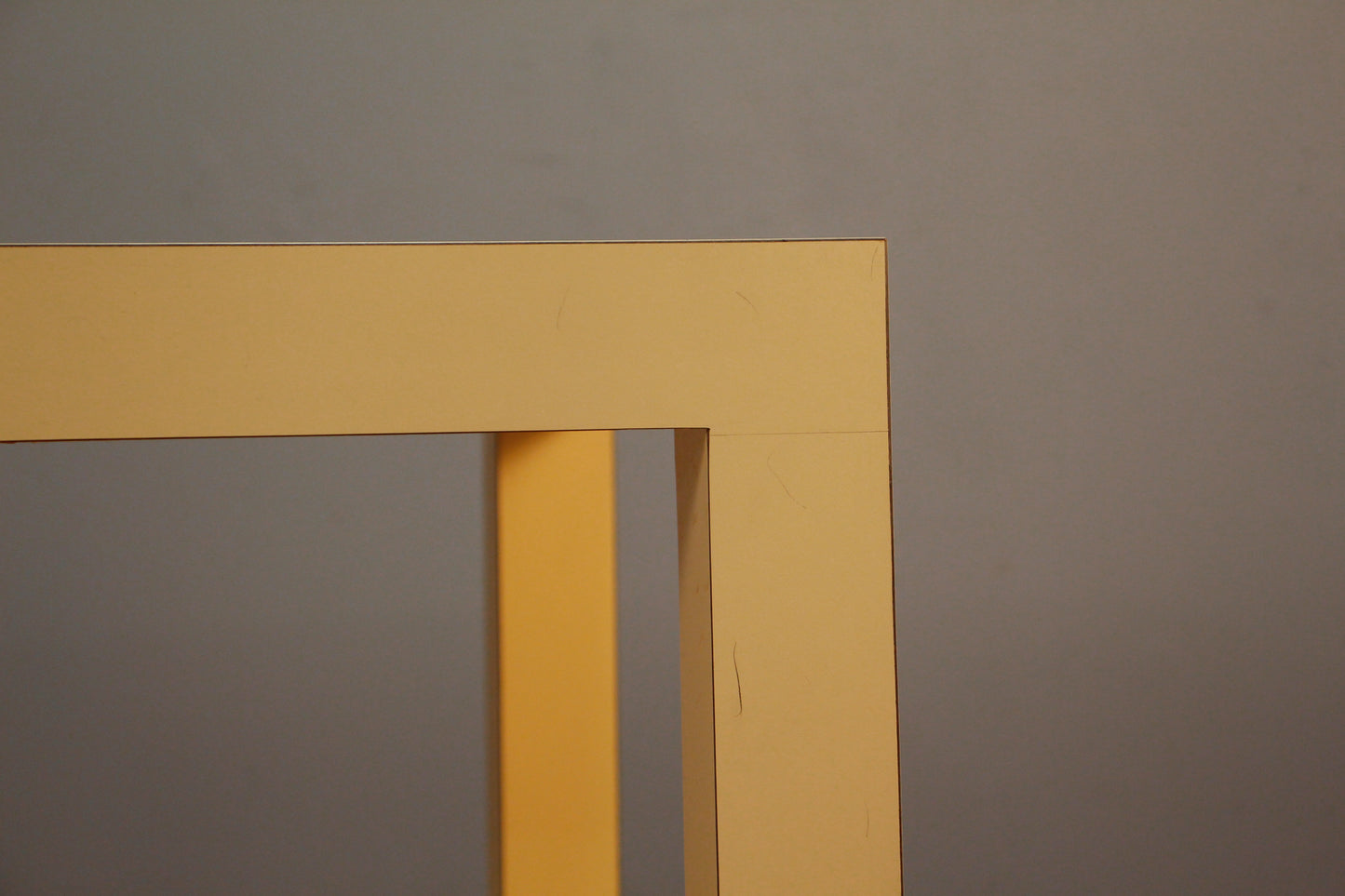 Square Butter Laminate Parsons Table - ONLINE ONLY