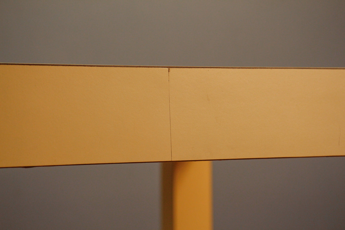 Square Butter Laminate Parsons Table - ONLINE ONLY