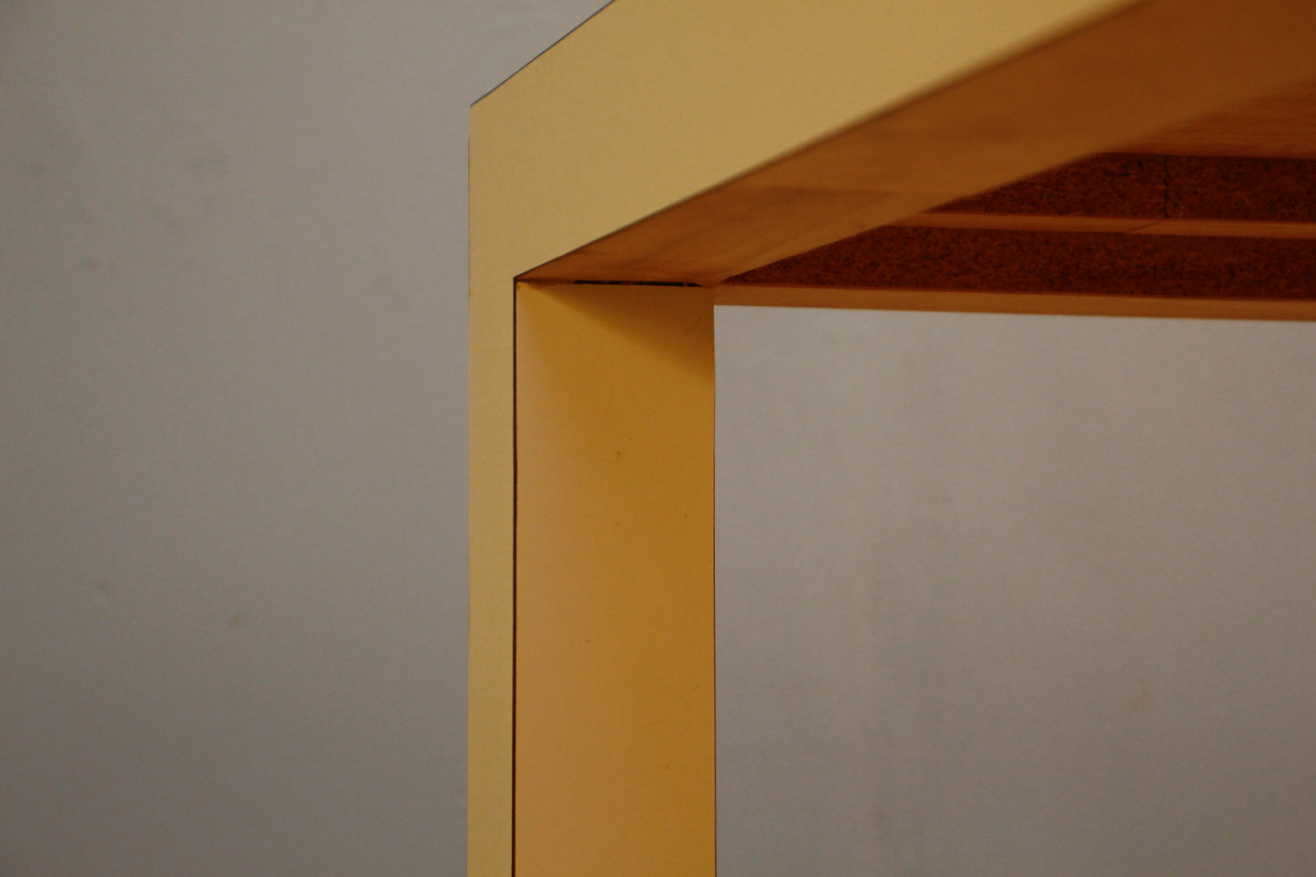 Square Butter Laminate Parsons Table - ONLINE ONLY