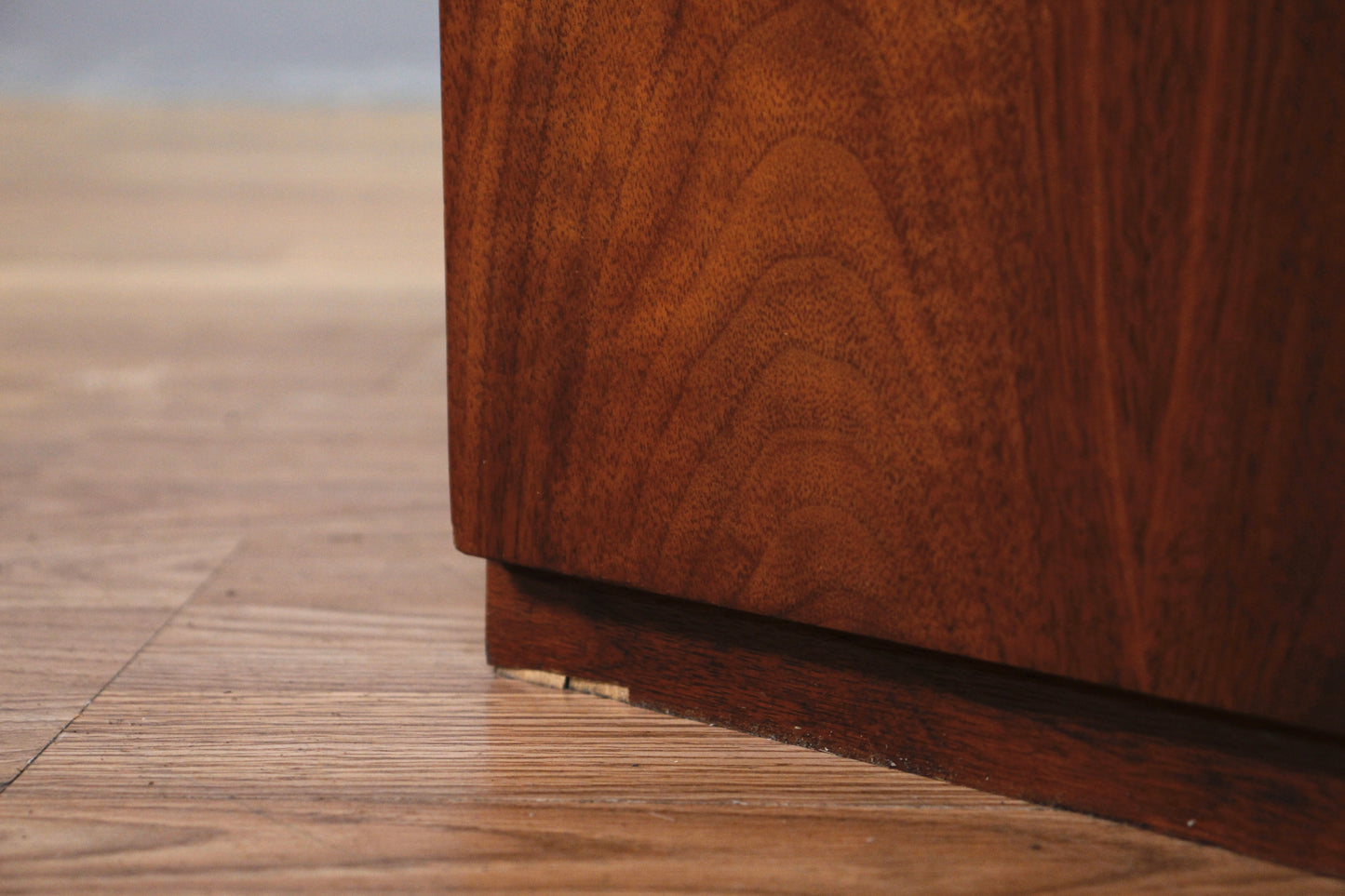 Dark Walnut & Glass 4-Door Bookcase - ONLINE ONLY