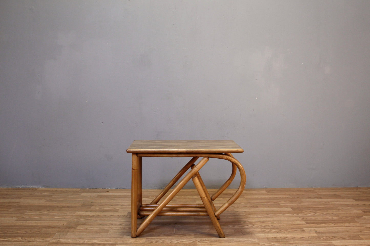 Bamboo & Laminate Pretzel End Table