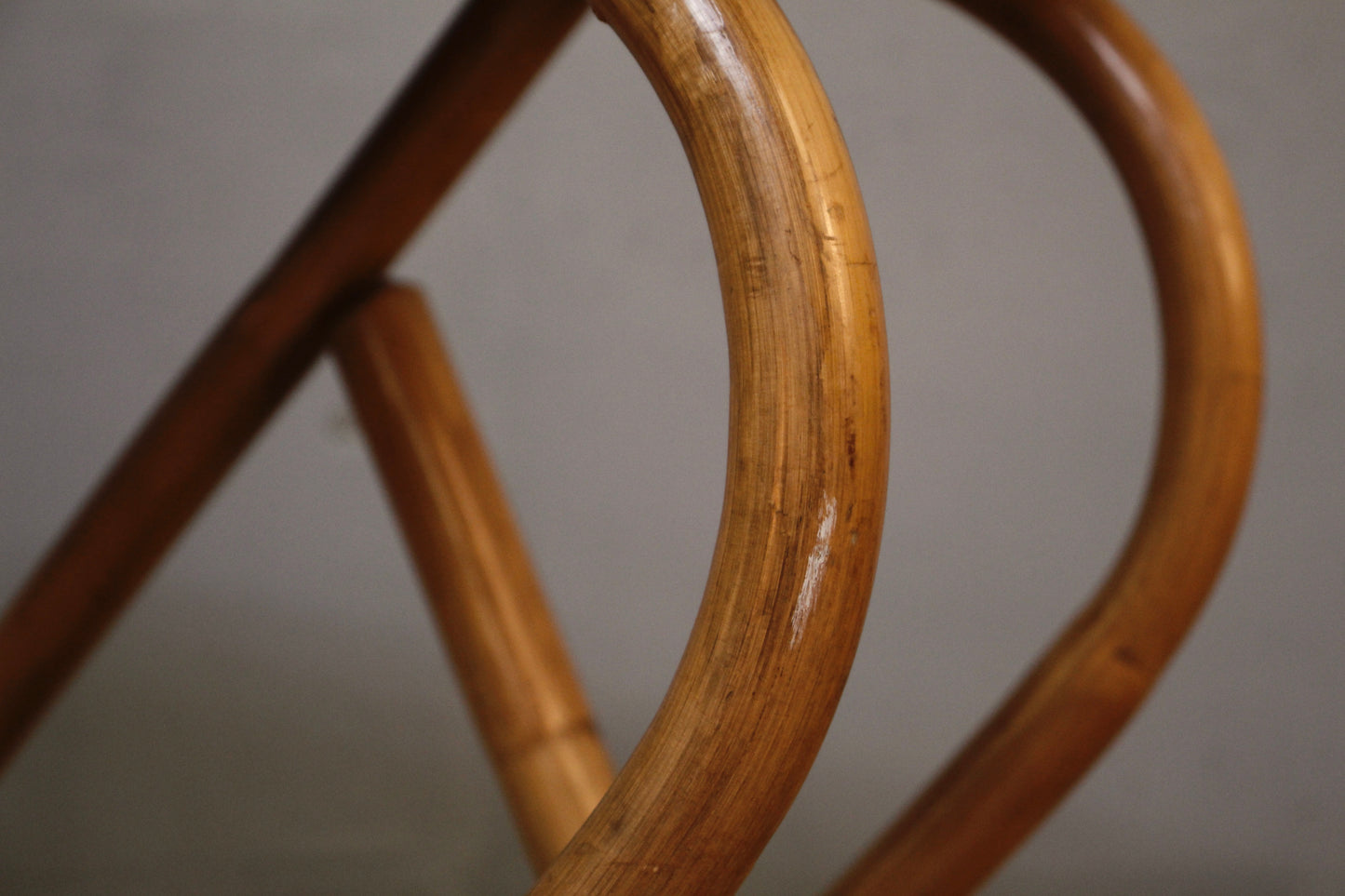 Bamboo & Laminate Pretzel End Table