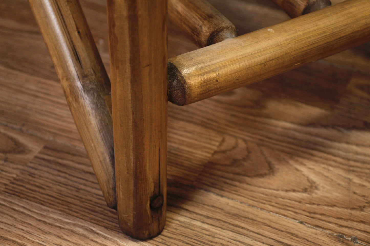 Bamboo & Laminate Pretzel End Table