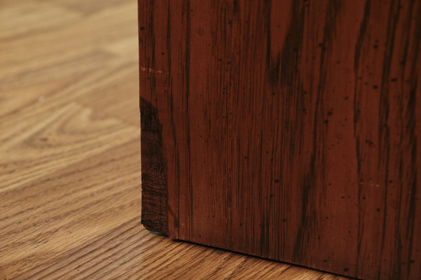 Mid Century Speckled Walnut 6-Drawer Credenza