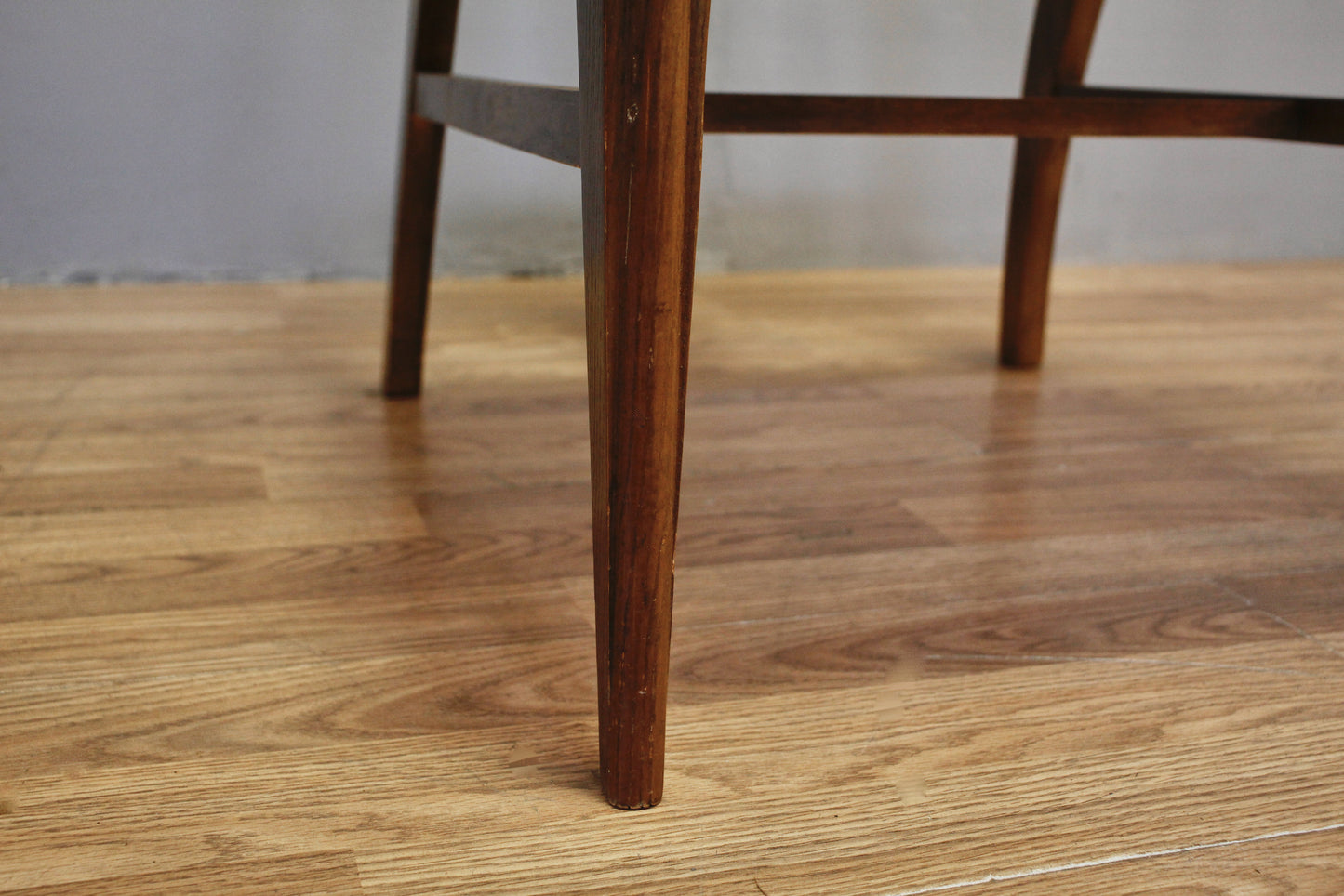 Mid Century Walnut Cross Armchair