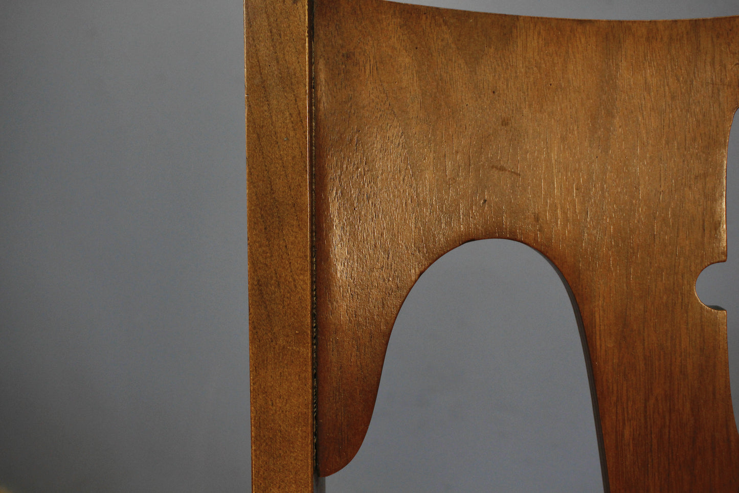 Mid Century Walnut Cross Armchair