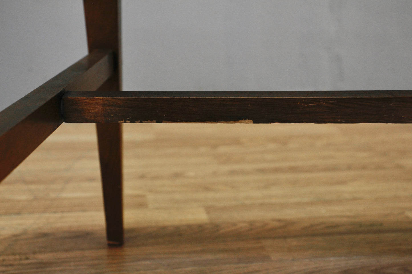 Mid Century Walnut Cross Armchair