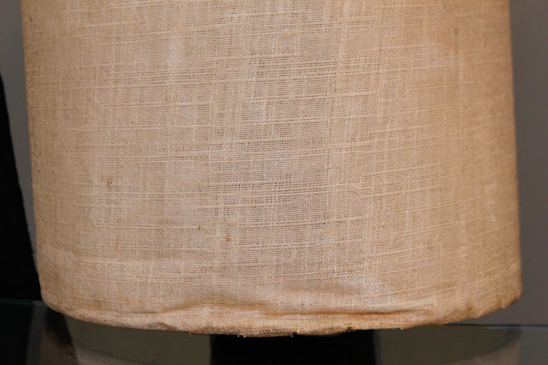 Black Driftwood & Glass Side Table Floor Lamp - ONLINE ONLY