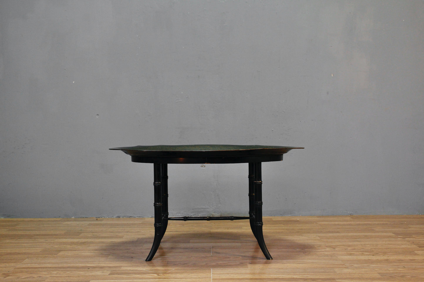 Regency Floral Tole Petite Coffee Table