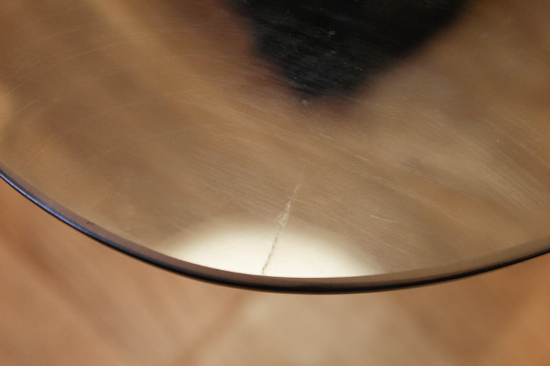 Black Driftwood & Glass Side Table Floor Lamp - ONLINE ONLY